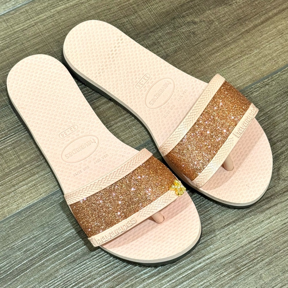 Havaianas Girls Glitter Sandals
